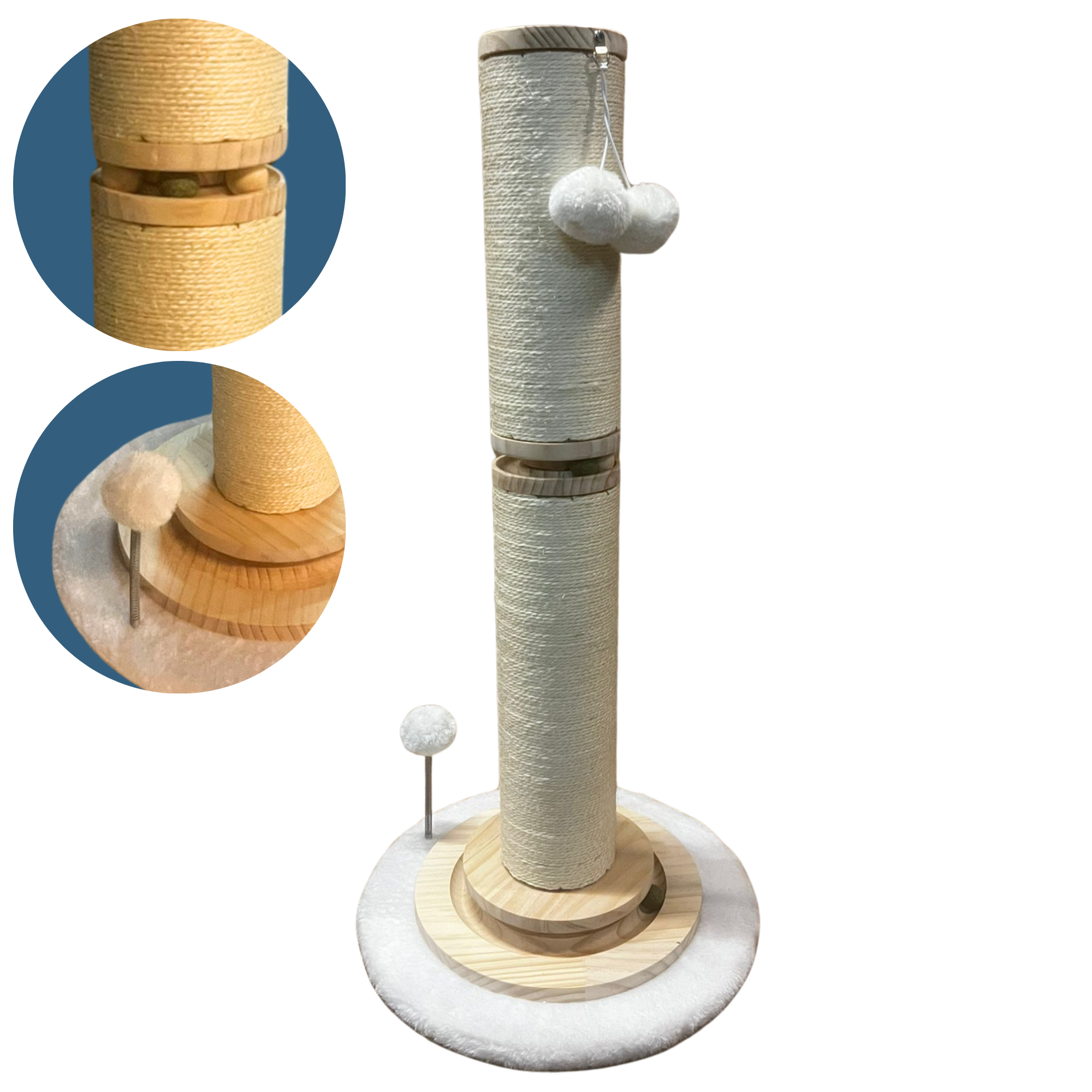 Krabpaal 95CM - Fluffy voet